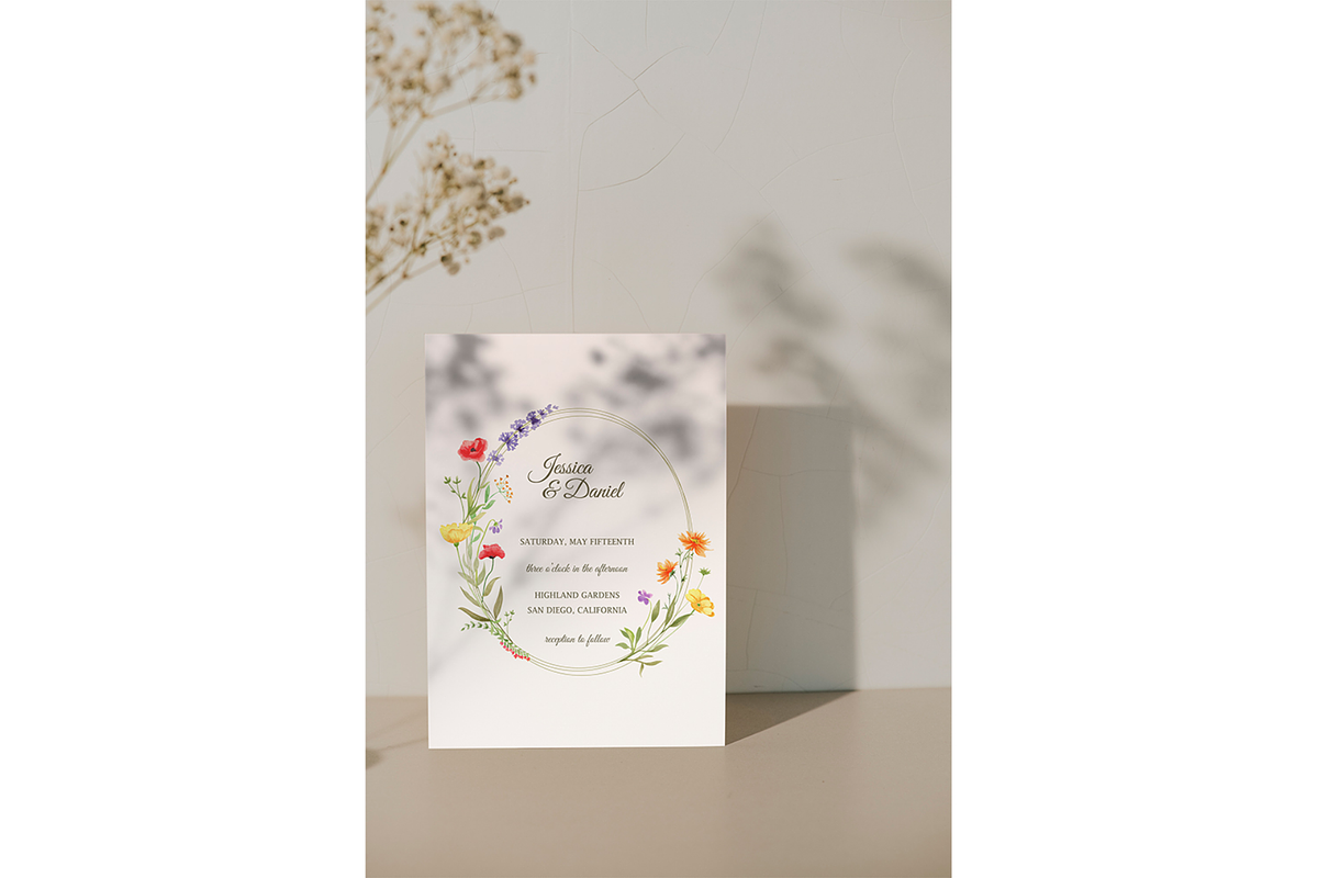 Watercolor Wildflowers clipart, a Decorative Illustration by Lemon design (Photo 14 of 21)