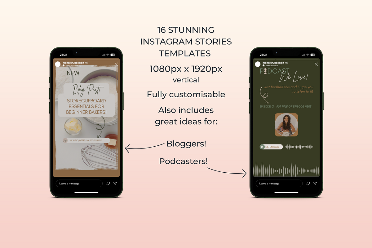 Instagram Canva Template Kit, Reseda, a Social Media Template by Monarch 21 Design (Photo 5 of 9)