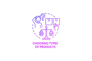 Choosing Types Of Products Icon