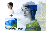 Double Exposure PSD, a Graphic by the little wonder shop (Thumbnail 1 of 2)