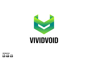 V Initial Gradient Logo Design, a Branding & Logo Template by LOGTURNAL