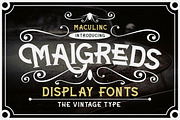 Maigreds - Display Font, a Sans Serif Font by Maculinc Type (Thumbnail 1 of 6)