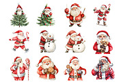 Funny Santa Clipart, an Illustration by Design Market (Thumbnail 2 of 4)