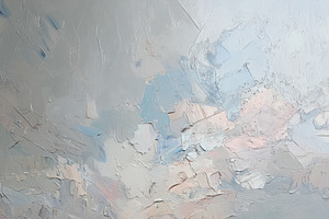 Abstract coastal landscape oil painting with impasto texture, ge, a Decorative Illustration by Studio ANNA