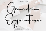 Grandma Signature, a Handwritten Font by FreshTypeINK (Thumbnail 1 of 8)
