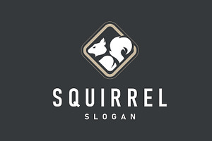 animal squirrel logo minimalist, a Branding & Logo Template by Maylianaw28
