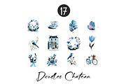 Chateau Clipart - Vintage Doodles, an Illustration by CreationArt (Thumbnail 6 of 7)