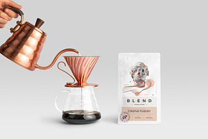 Blend Coffeehouse Branding Mockup