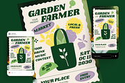 Garden Farmers Market Flyer Set, a Flyer Template by Annora Studio (Thumbnail 2 of 6)