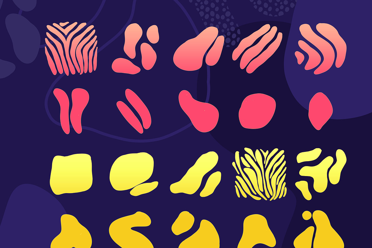177 Procreate organic shapes brushes, a Brush Add-On by Endete & Mazak brushes (Photo 4 of 5)