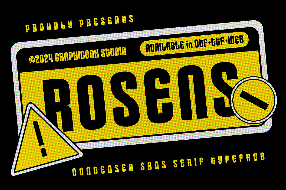 Rosens, a Sans Serif Font by graphicook (Photo 1 of 10)