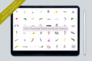 100+ Botanical Procreate Brush Stamp, a Brush Add-On by CC CREATIVE CO (Thumbnail 1 of 16)