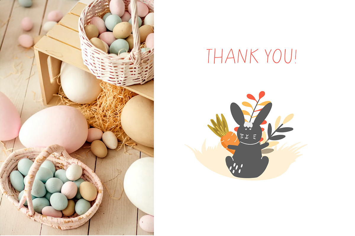 Happy Boho Easter spring clipart, an Animal Illustration by NataLyaroArt (Photo 13 of 13)