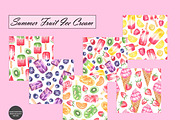 Fruit Ice Cream Seamless Patterns, a Food Illustration by OlDm_Shop (Thumbnail 8 of 10)