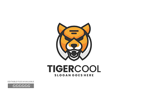 Tiger Simple Mascot Logo, a Branding & Logo Template by ivan_artnivora