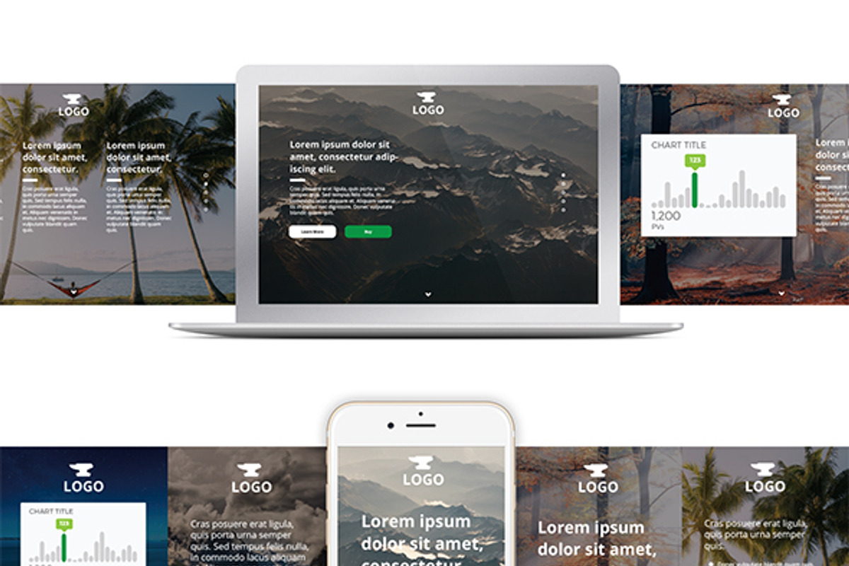 Screen Mockups & Layouts, a Templates & Theme by Loudoun Design Co.