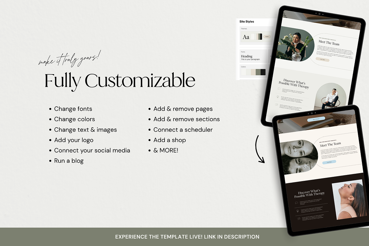 Squarespace Template for Therapists, a Squarespace Template by Breah Designs (Photo 5 of 10)