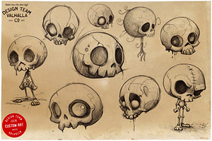 The Skull Sketch Book