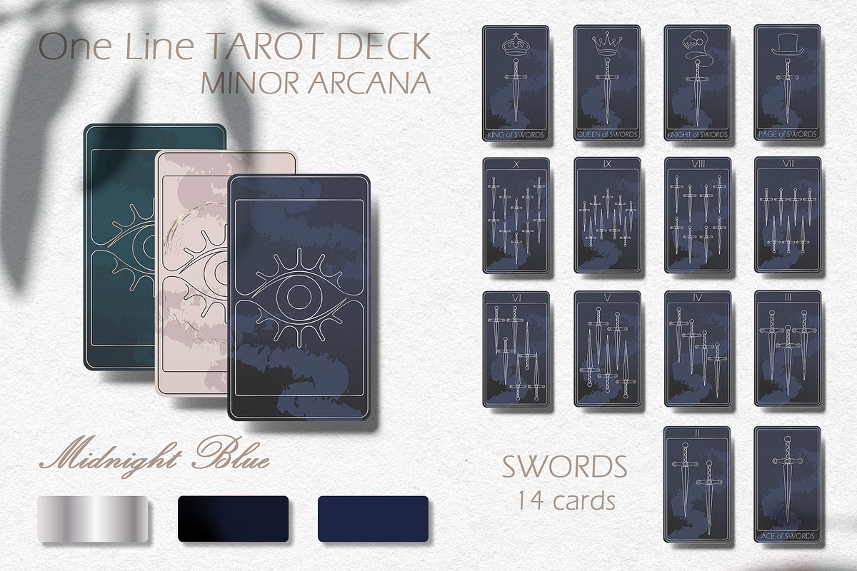 ONE LINE Tarot Deck - 3 colors, an Illustration by Evgenia Pichkur (Photo 15 of 19)