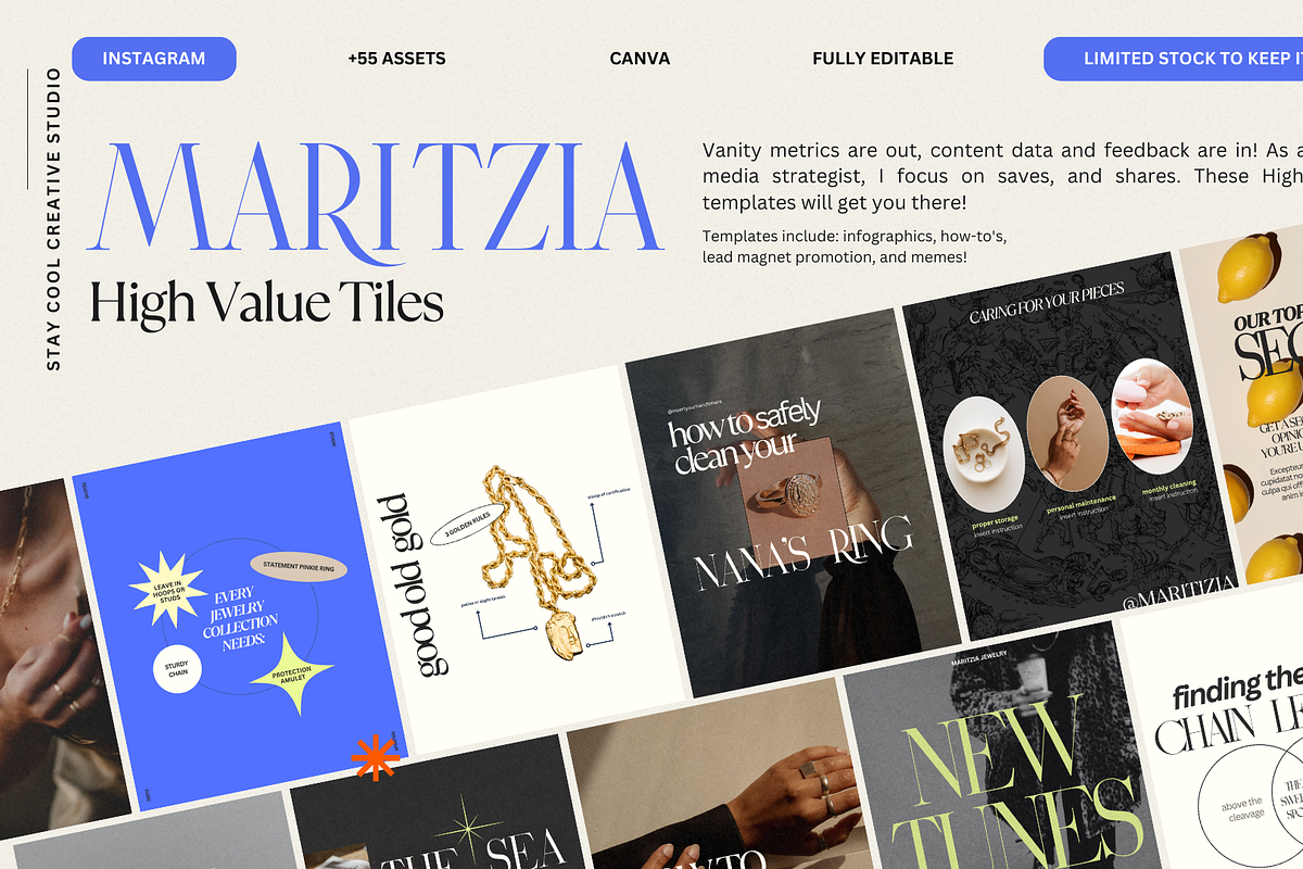 Maritzia, Canva Brand Kit & Template, a Social Media Template by Stay Cool Creative Studio (Photo 10 of 10)