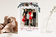 Merry Christmas Photo Card PSD, a Card Template by By Stephanie Design (Thumbnail 2 of 7)