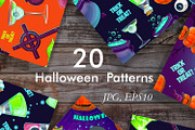 Halloween seamless patterns., a Pattern Graphic by moto_cat (Thumbnail 1 of 2)