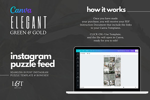 Elegant Instagram Puzzle Template