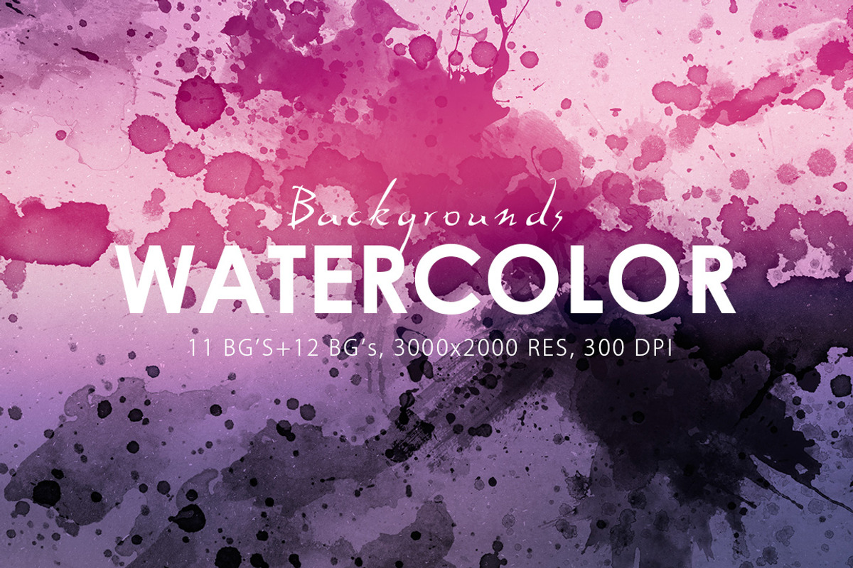 Watercolor Backgrounds & Bonus preview 3