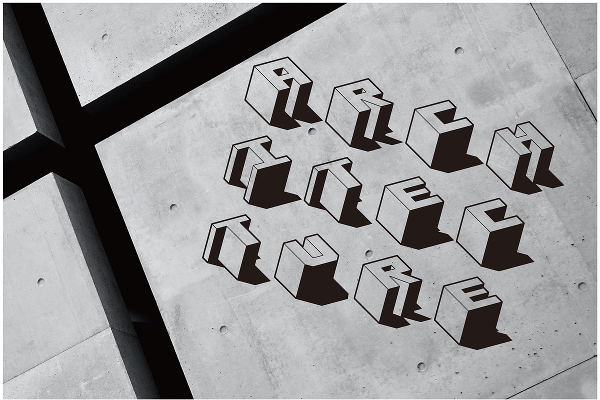 Isocube – Layered Isometric Font, a Font by Kevin Foley Fonts (Photo 6 of 10)