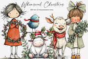 Whimsical Christmas Clipart, an Illustration by Designworld (Thumbnail 1 of 6)