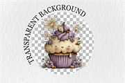 Whimsical4th of July Cupcake Clipart, a Seasonal Illustration by Rose Art (Thumbnail 6 of 6)