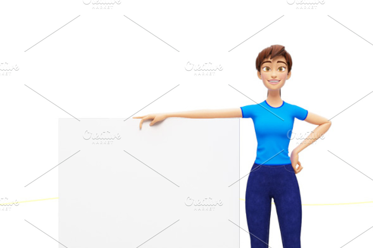 35 Jenny 3D Product Promo Mock-Ups, an iPad Mockup by Oleg Ribar (Photo 4 of 29)