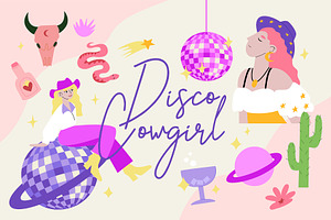 Disco Cowgirl | Cliparts