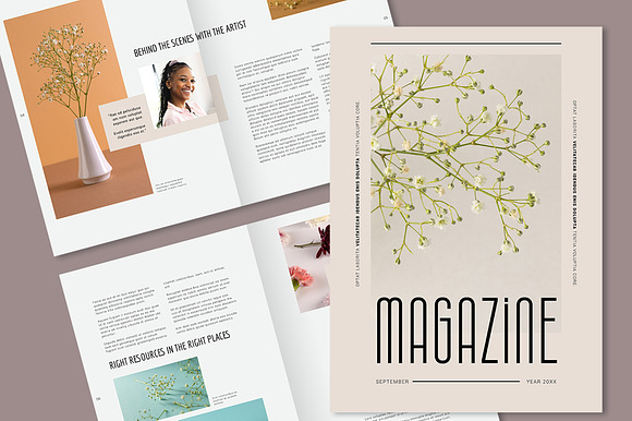 Minimal Clean Magazine preview 2