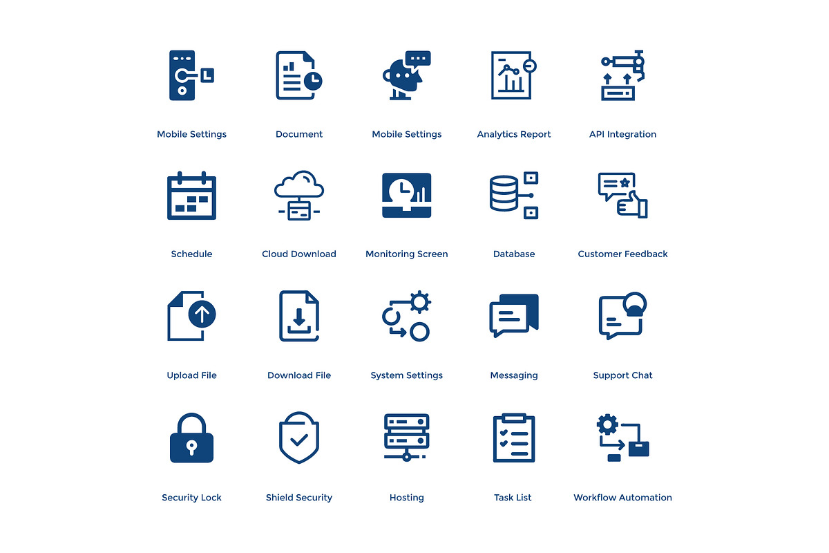 60 Business & Admin Line Icons Pack, an Outline Icon by taieefbakshi (Photo 6 of 6)