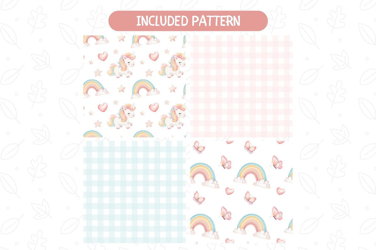 Pastel Watercolor Unicorn Clipart, an Illustration by TatiMockup (Photo 4 of 5)