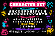 Bubble Vibes - Graffiti Display Font, a Handwritten Font by overlaytemplates (Thumbnail 4 of 5)