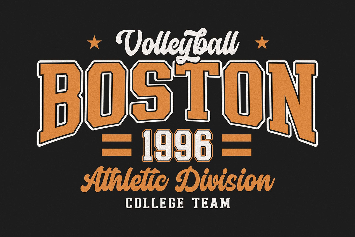 Chicago Athlete a Retro Sporty Font, a Slab Serif Font by Blankids Studio (Photo 9 of 14)