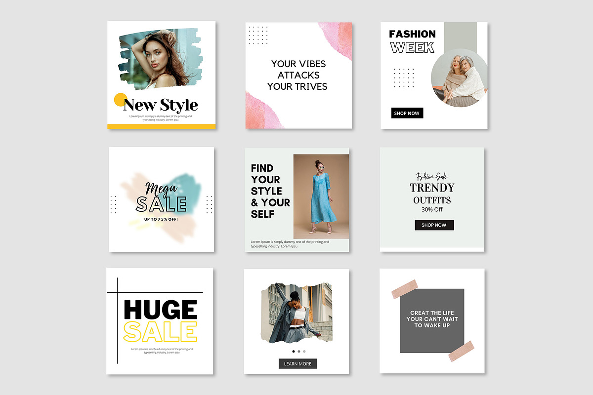 Fashion Instagram Template | Canva, a Social Media Template by MnGfx (Photo 5 of 5)
