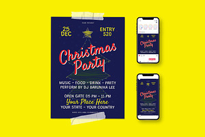 Christmas Party Flyer, a Flyer Template by herutage