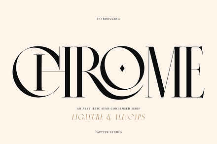 Chrome Slab | Semi-Condensed Serif, a Serif Font by Ardana Creative