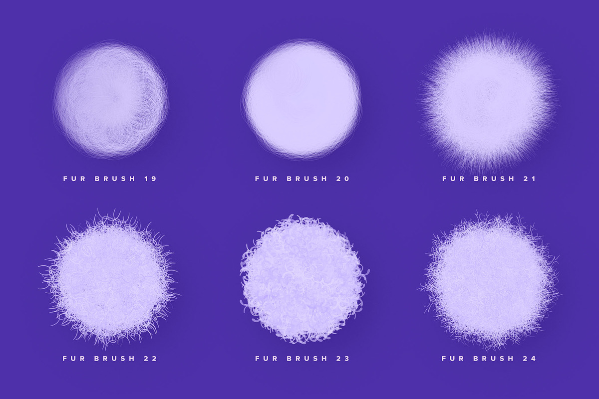 Fur & Wool Procreate Brushes, a Brush Add-On by Creative Veila (Photo 11 of 12)