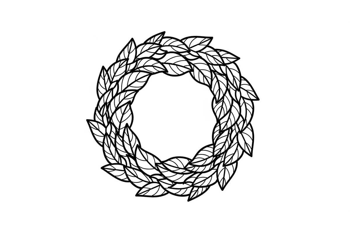 Leaf Laurel Wreath Frame Bundle, an Illustration by Gaye Art (Photo 3 of 51)