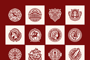 Italian Symbols Art Set, a Solid Icon by Creative Stall (Thumbnail 8 of 10)