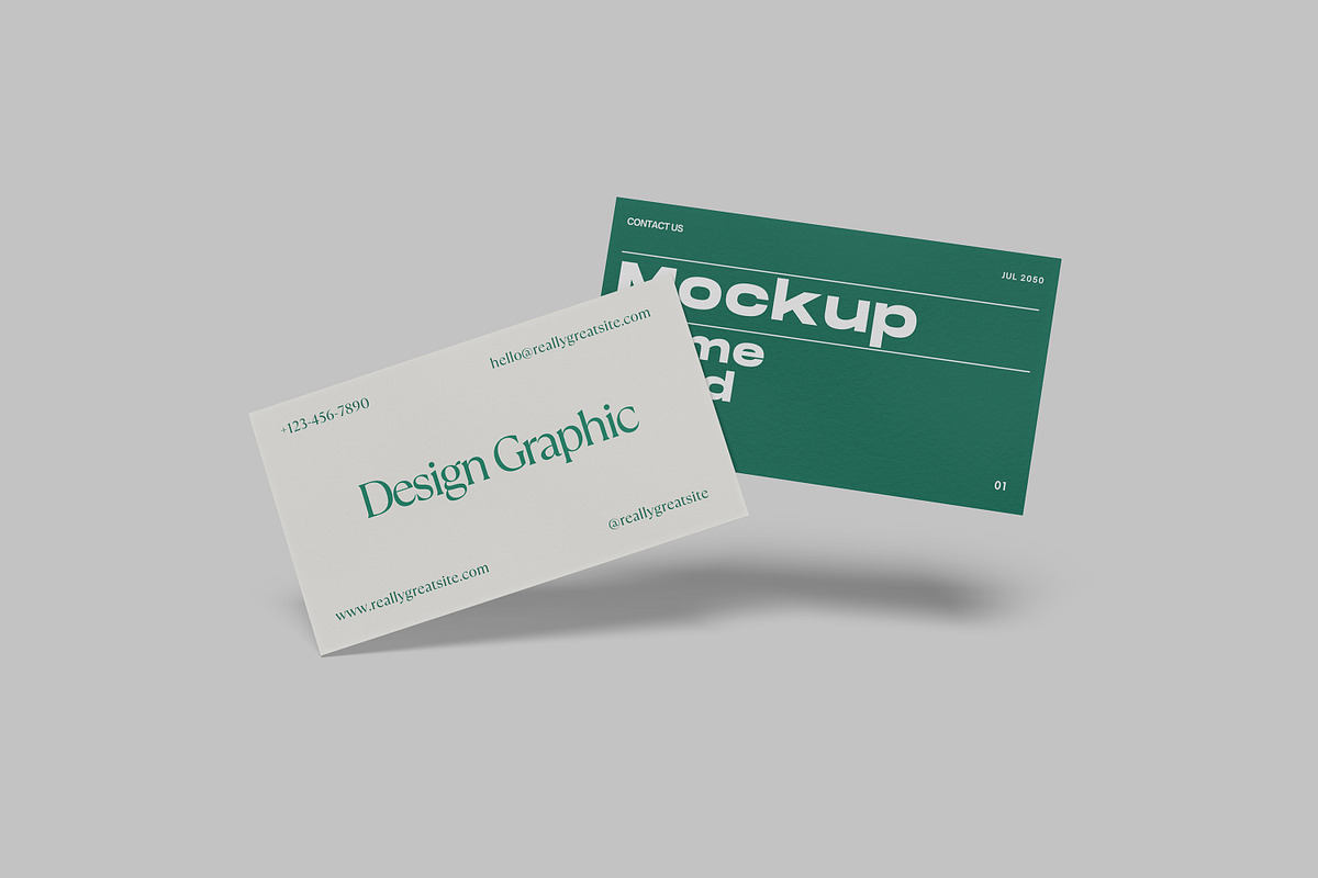 Name Card Mockup, an Advertising Mockup by Difa Design (Photo 4 of 6)