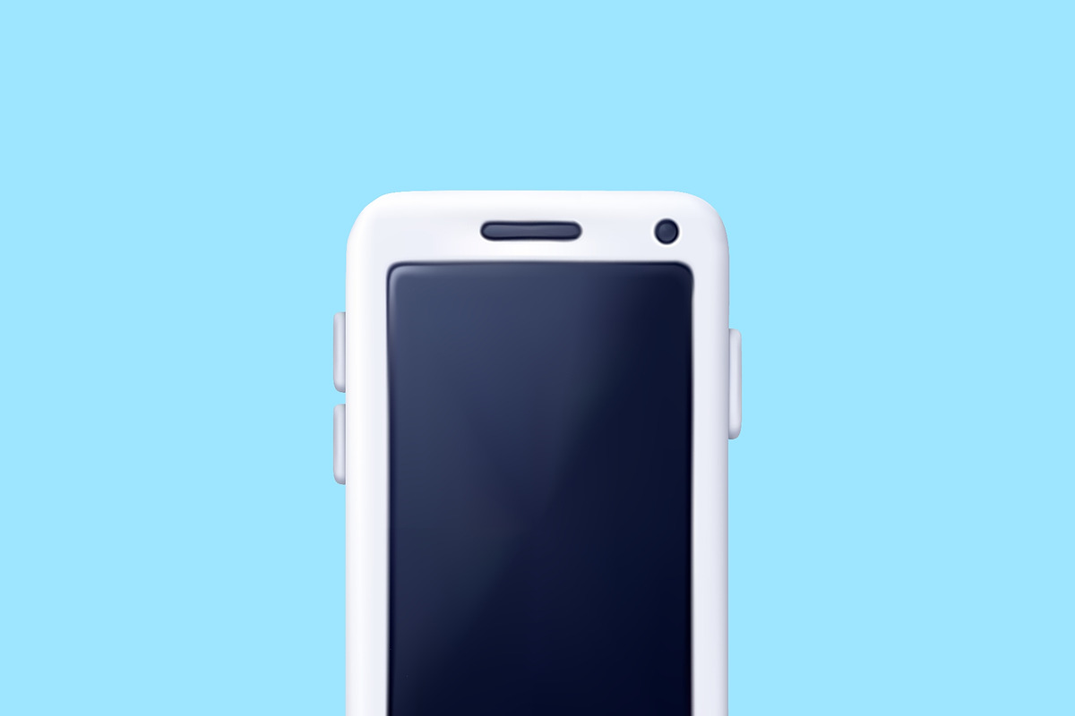 3D blank smartphone icon, an Object Illustration by Abscent (Photo 3 of 3)