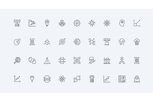 Ai software data analytics icons, a Technology Illustration by Lemberg Vector