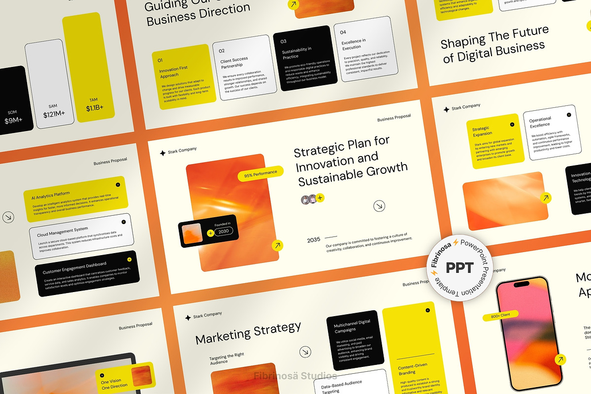 Strategic Business Proposal, a Presentation Template by FIBRINOSÄ (Photo 1 of 7)