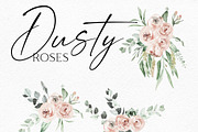 Dusty Roses Boho Watercolor, an Object Illustration by Olga Koelsch (Thumbnail 7 of 13)