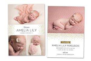 Birth Announcement Template CB064